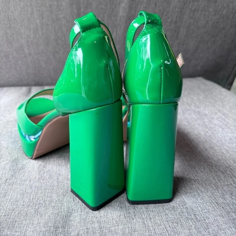 Hi-Lo High Heel Platform Pump Sandals, Size Eur 43, Size 10